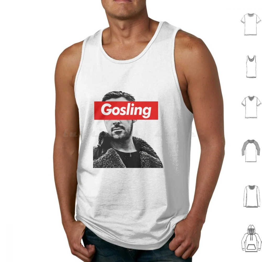 Gosling Tank Tops Print Cotton Ryan Gooseling City Of Stars A Lovely Night Pa Pa Power Lose Your Soul Buried In Water Ryan