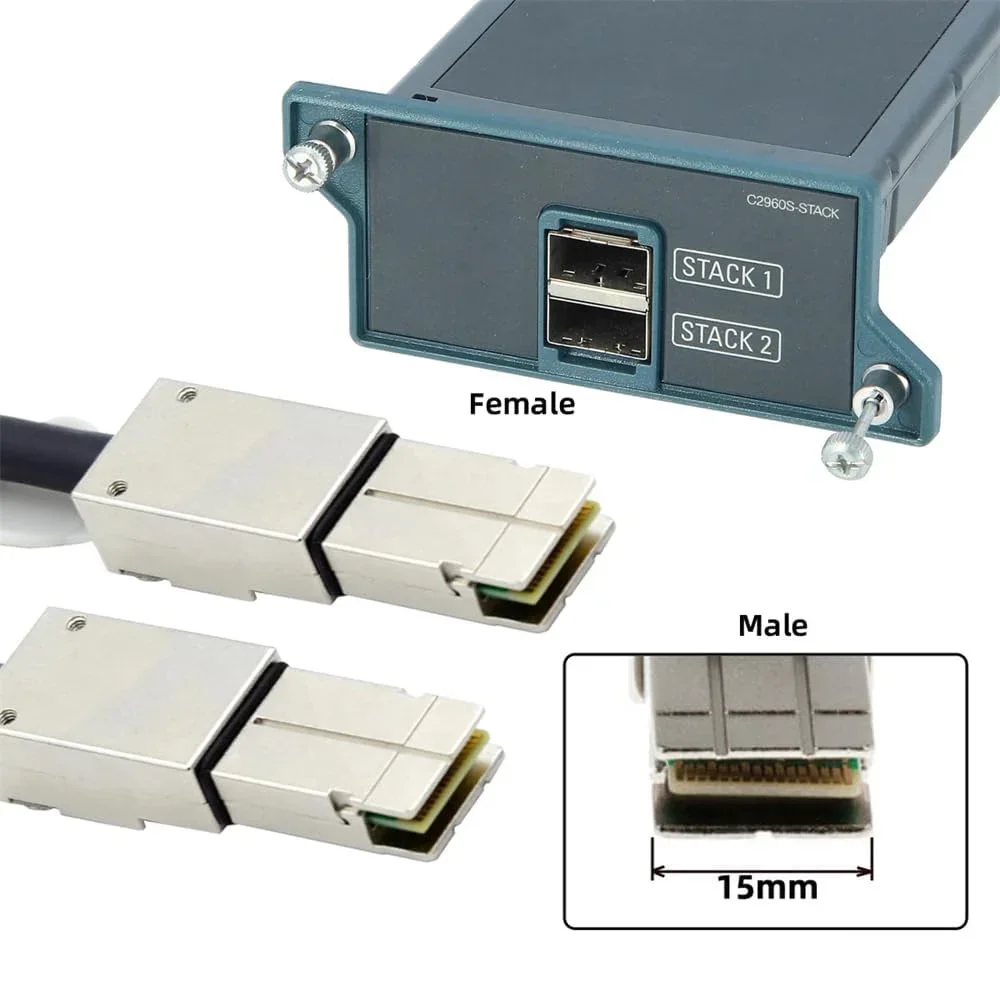 

High-Performance SAS HD 32P Cable 2960 for Cisco CAB-STACK-E FlexStack Server Stacking Switches