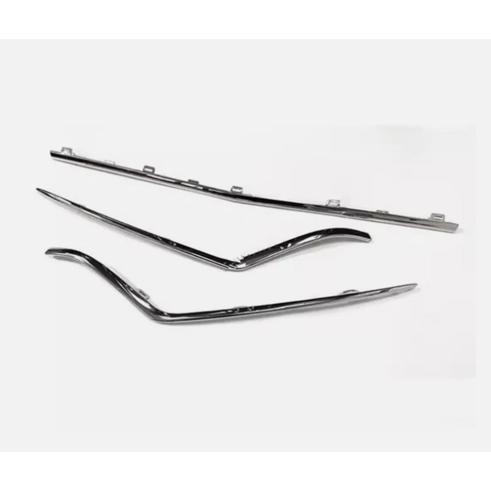 Front bumper chrome decorative strip A1678854505 A1678856803  A1678856903 For Mercedes Benz GLE-Class W167  GLE350 450 2020-2022