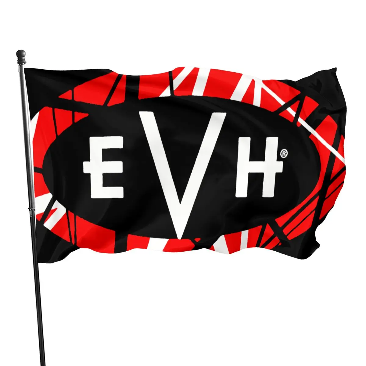 Wyprzedaż 20 Hot Eddie Van Halen Evh Guitar Mens Uni Black White S 5Xl More Colors Music Banner Home Outdoor Gift Party Flag