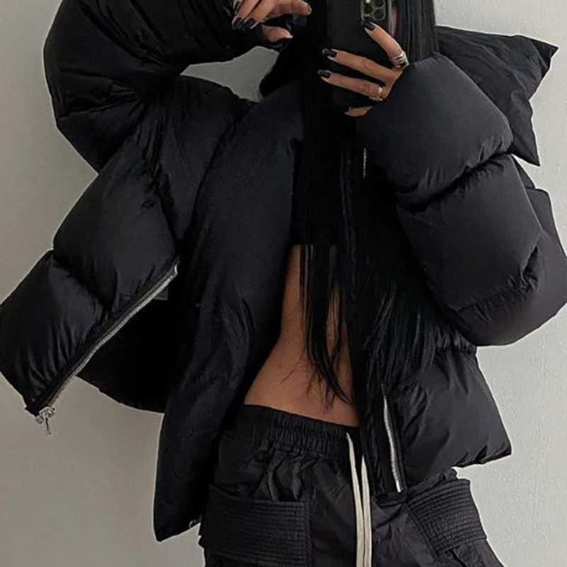 

Fashion Women's Winter Thick Button Neck Coat Warm Bread Jacket