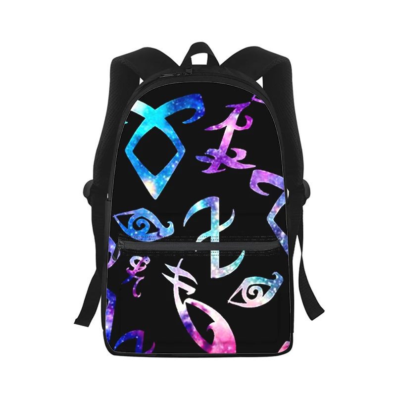 Shadowhunters Men Women Backpack 3D Print Fashion Student School Bag Laptop Backpack Kids Travel Shoulder Bag