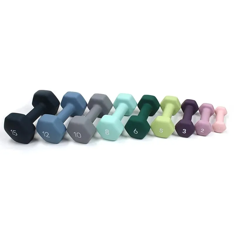 

Affordable Hexagonal Colorful Dumbbell Set - Heavy-Duty Gym Fitness Equipment, Cost-Effective for Home