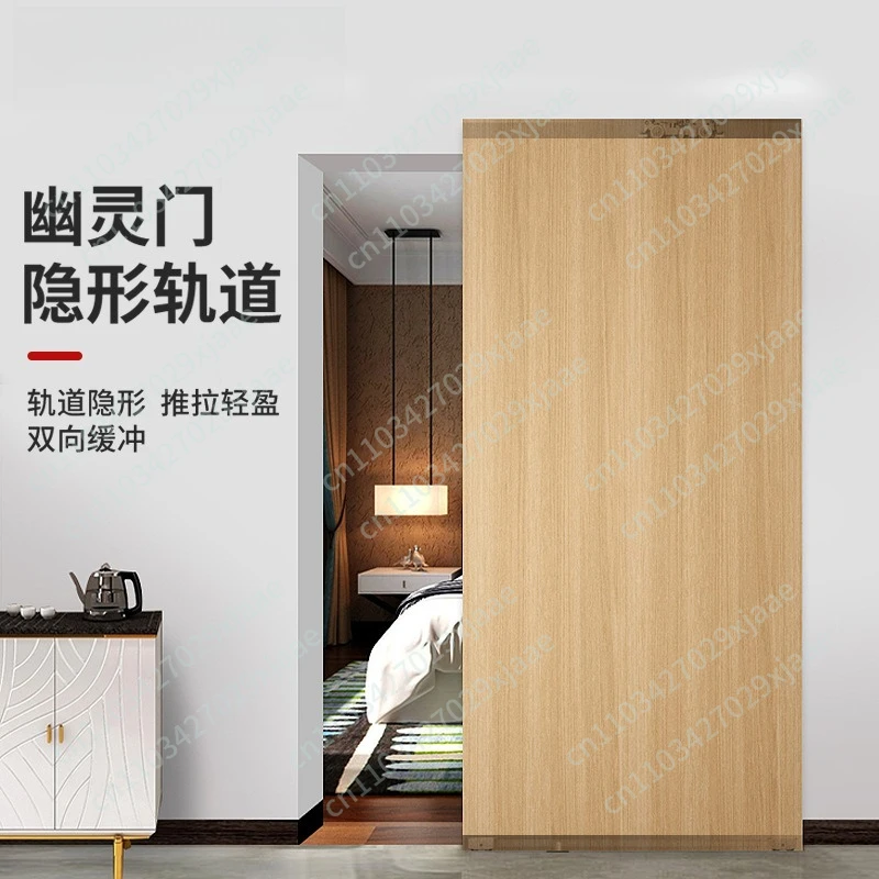

Ghost Gate Invisible Track Hanging Wheel Bidirectional Buffer Trackless Pulley