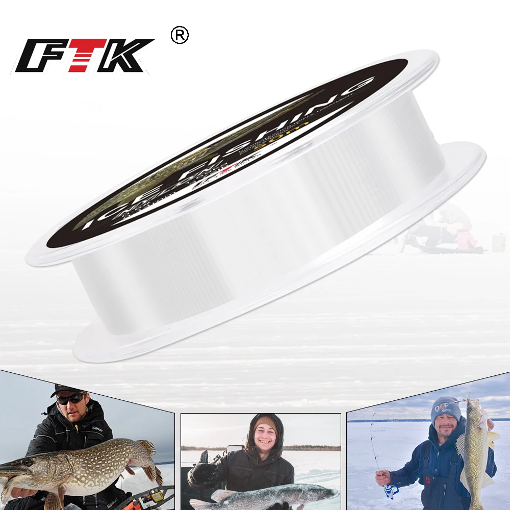 

FISH KING Ice Fishing Line 50m Nylon Fishing Line 1.69-9.7KG 0.14mm-0.35mm Japanese Material Strong Monofilament Fishing Line