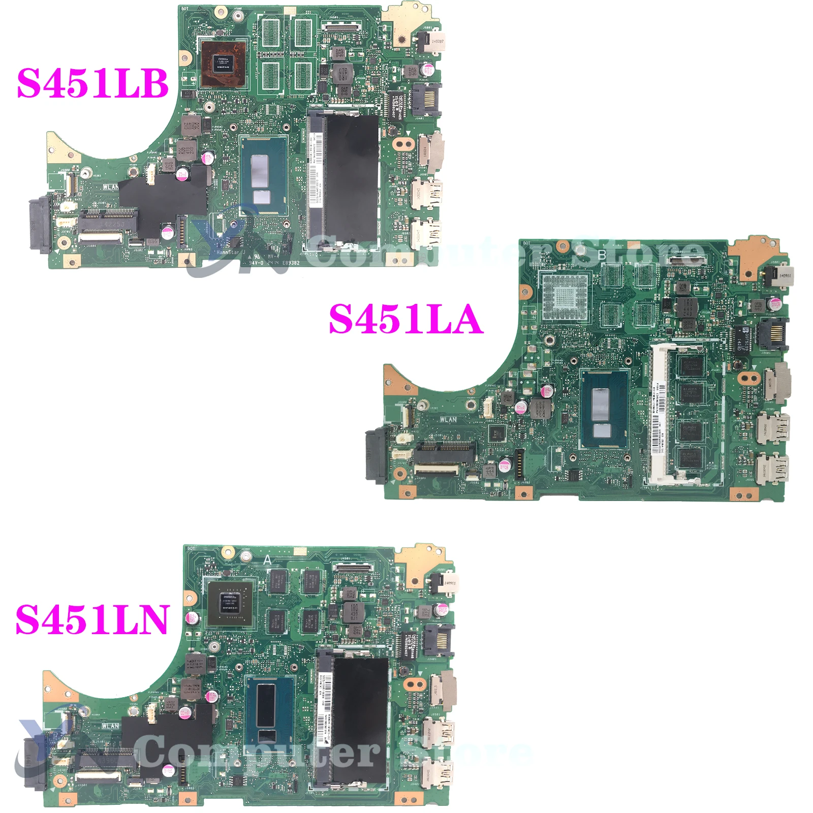 V451L Scheda Madre Per ASUS S451L S451LN S451LB S451LA S451 R451L K451L Scheda Madre Del Computer Portatile Con i3 i5 i7 UMA/PM 4GB/RAM