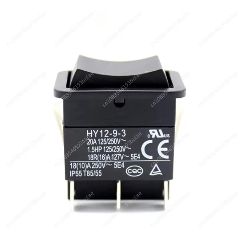 1pcs KEDU HY12-9-3 6 Pins Push Button On Off On Rocker Switch Pushbutton Switches for Electric Power Tools 125/250V 18/20A