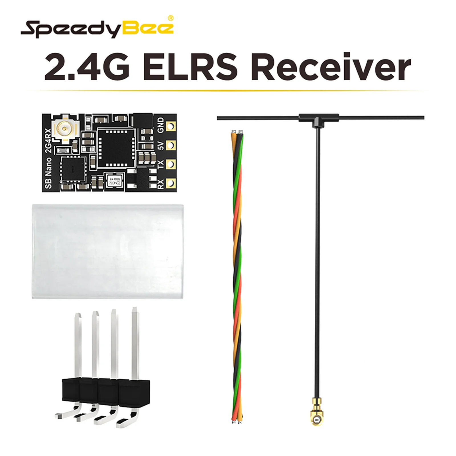 

Приемник SpeedyBee Nano 2.4G ExpressLRS ELRS для FPV фристайла дальнего действия дронов DIY Запчасти