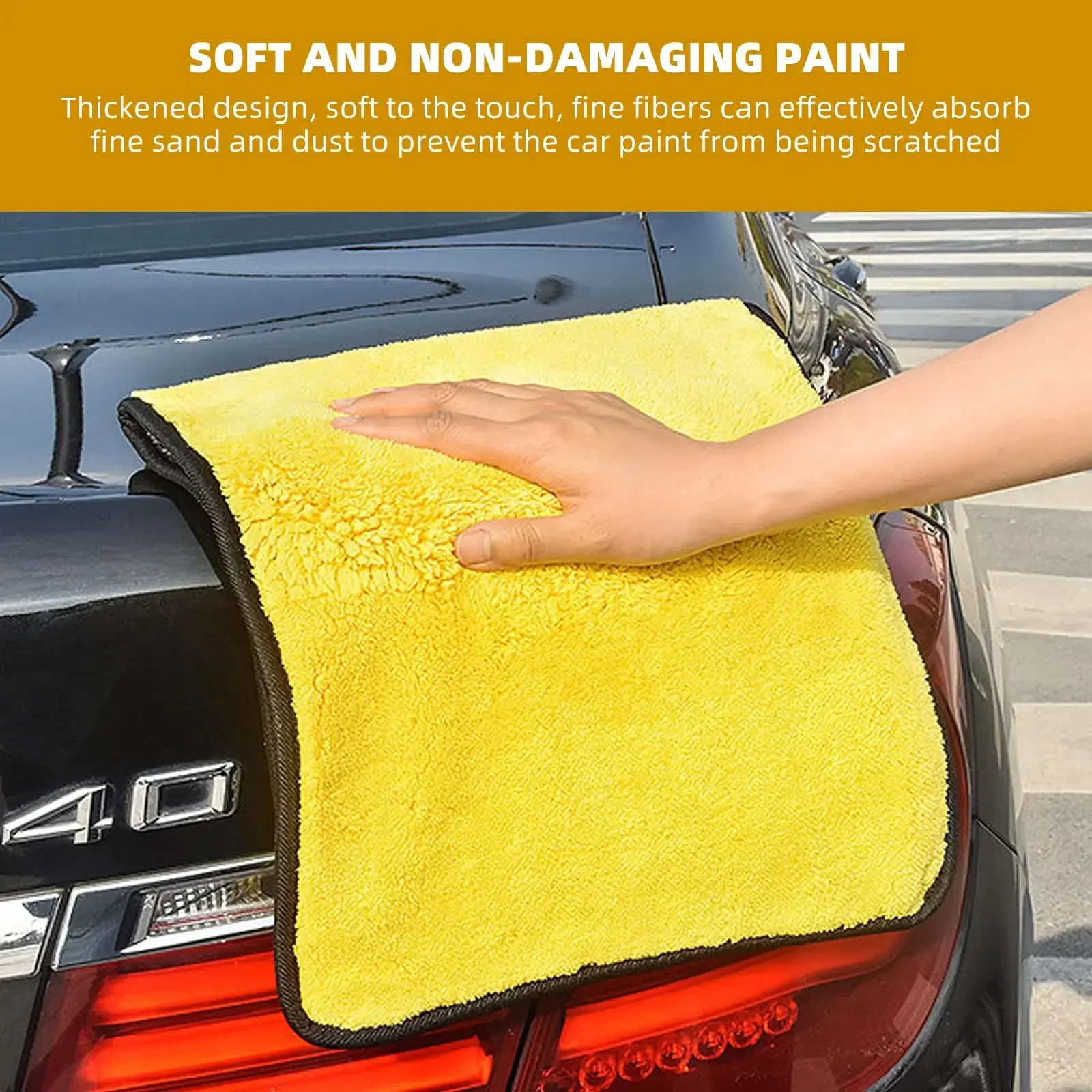 Ultra Fine Fiber Towels for Automobiles Super Thick Car Drying Towels Absorbent Car Washing Cloths Multifunctional Cloths