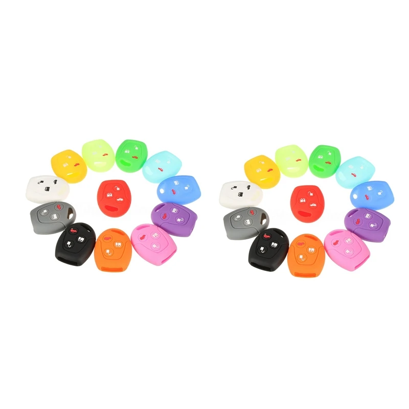 

Силиконовый чехол для ключа с дистанционным управлением для FORD Focus C-Max Mondeo Transit Fiesta ка, 2 шт.