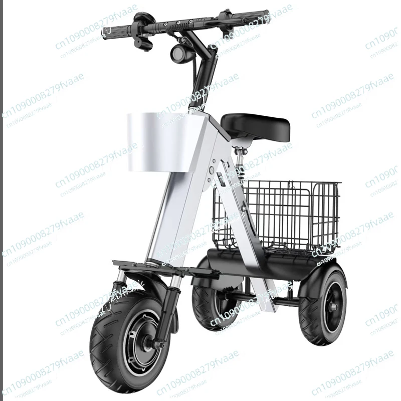 

Can get on the plane Ultra light portable compact mini adult convenient three-wheeled scooter