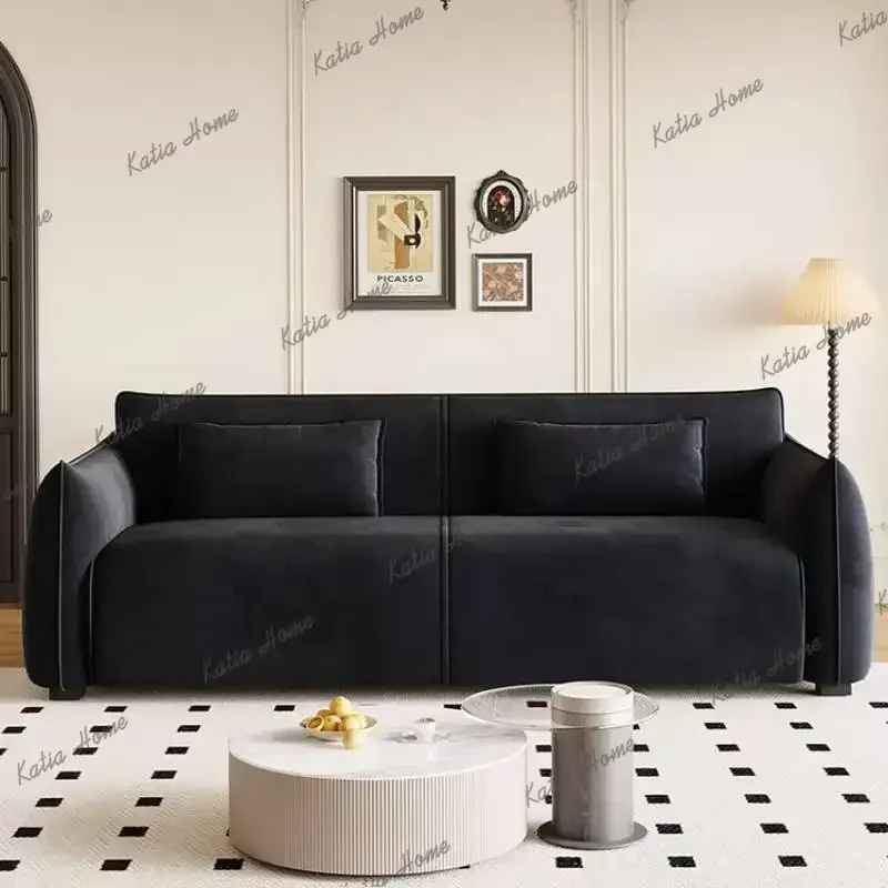 FG Comfortable Lounge Lazy Sofa Minimalist Nordic Modern Floor Living Room Sofas Sectional Accent Muebles Para Hogar Furniture