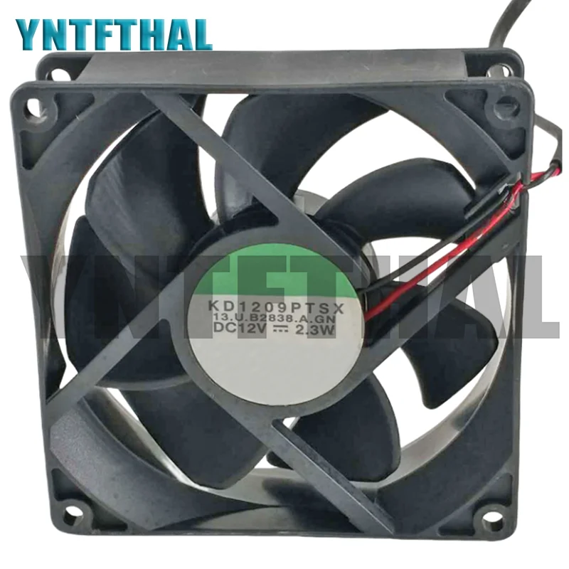 Ventilador de refrigeração KD1209PTSX, 12V, 2.3W, B2838.A. GN, Novo