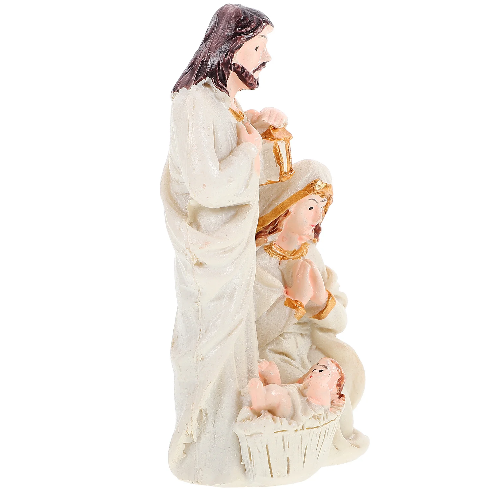 

Religious Jesus Statue Resin Craft Figure Desktop Adornment for Home and Office Figure