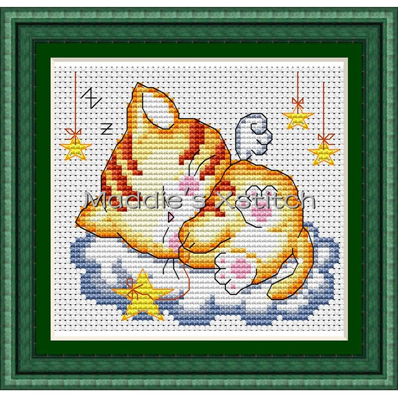 KTF009 Cross Stitch Kit Embroidery Art Homfun Maison Cross Stich Painting Joy Sunday Christmas Decorations For Home Homefun