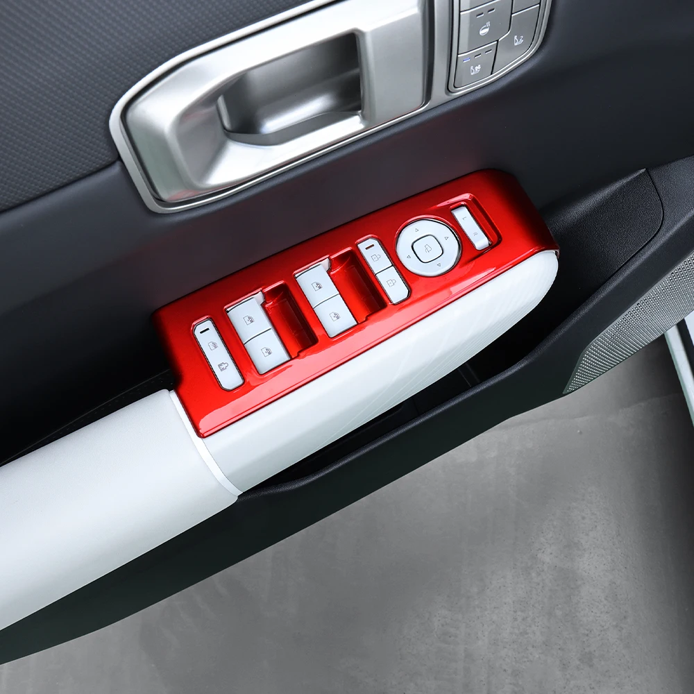 

4PC For KIA EV4 2025 2026 Left-Hand Drive Car Window Control Button Trim Panel Door Handle Decorative Strip Interior Accessories