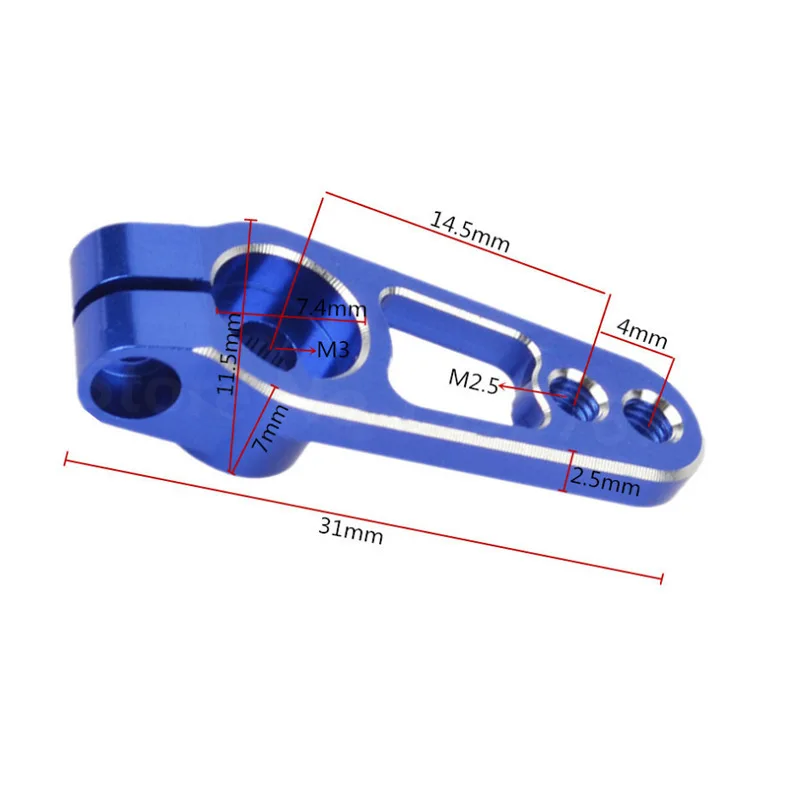 1PCS 25T Servo Arm for RC Car 7075 Aluminum Alloy High Strength Large Torque Servo Horn Fit for Crawler Truck