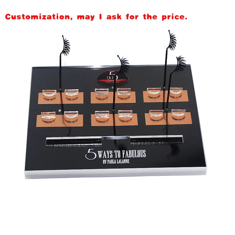 

custom.Acrylic Eyelash Storage Box,Eyelash Holder Extension,Makeup Organizer False Eyelashes