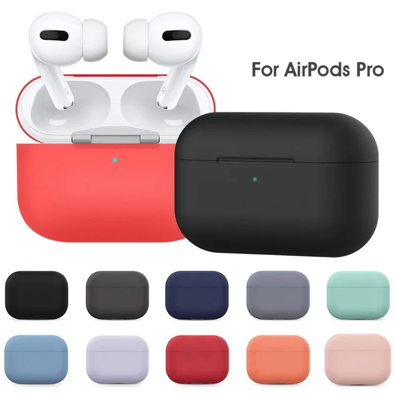 Custodia per auricolari in Silicone per AirPods Pro Cover custodia protettiva per cuffie Bluetooth senza fili per airpods pro