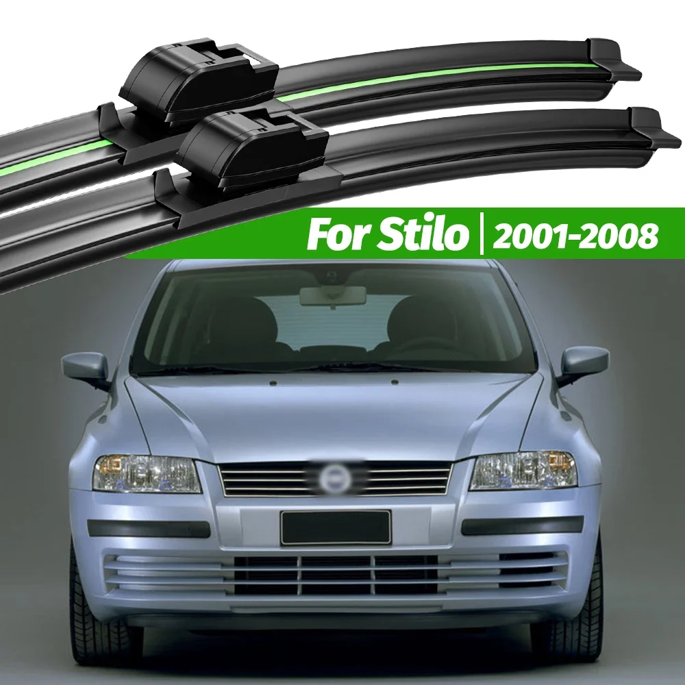 

For Fiat Stilo 2001-2008 2pcs Front Windshield Wiper Blades 2002 2003 2004 2005 2006 2007 Windscreen Window Accessories