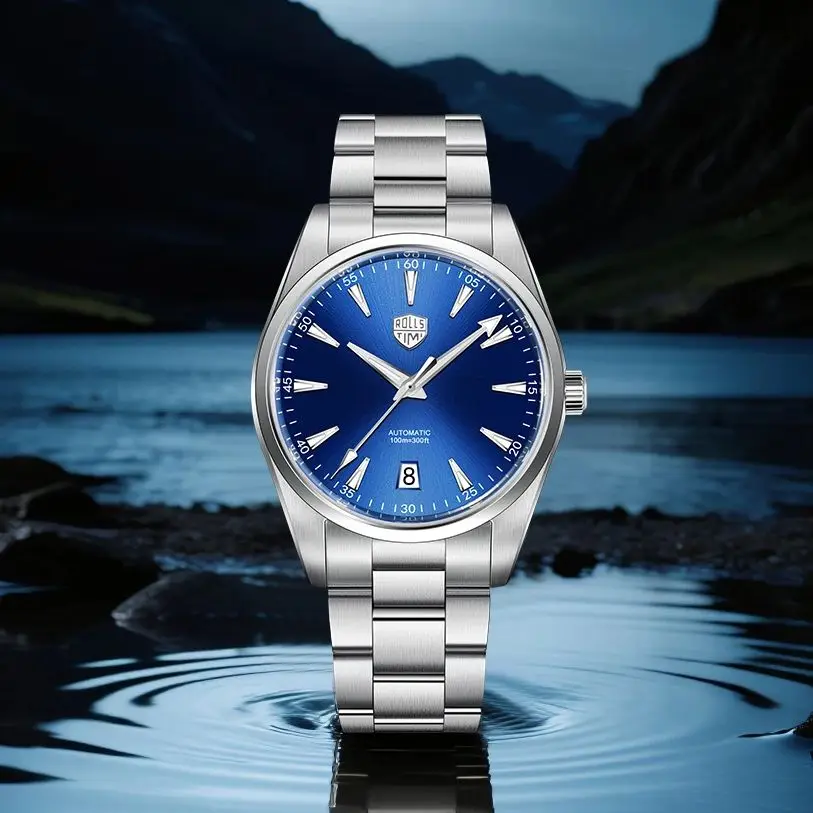 2025 neue Rollstimi herren Uhren Luxus Automatische Uhr Für Männer AR Sapphire kristall 100 M Wasserdichte Mechanische Armbanduhr Männer