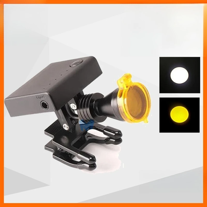 

Dental Magnifying Glass Headlights Medical LED Wireless Clip-on Oral Plastic Surgery Headlights
