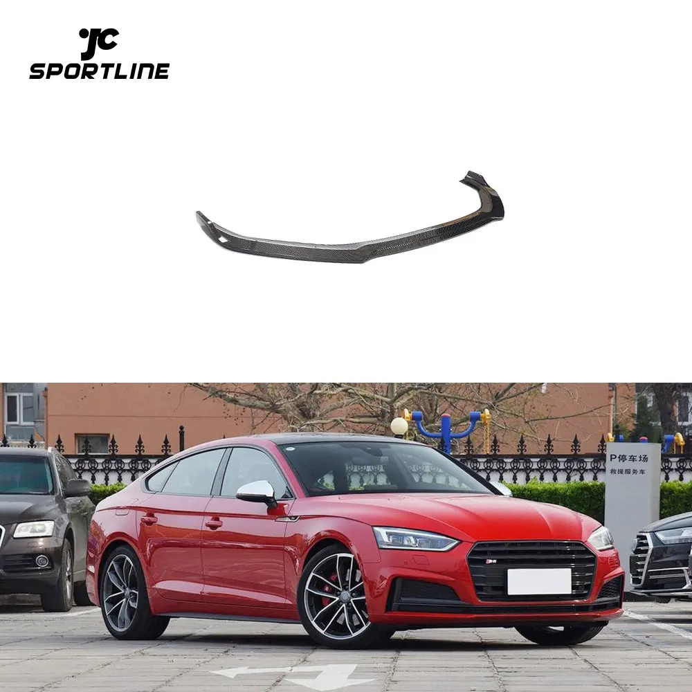 S5 Carbon Fiber Front Lip For Audi A5 S-LINE S5 2-Door 4-Door 2017-2019