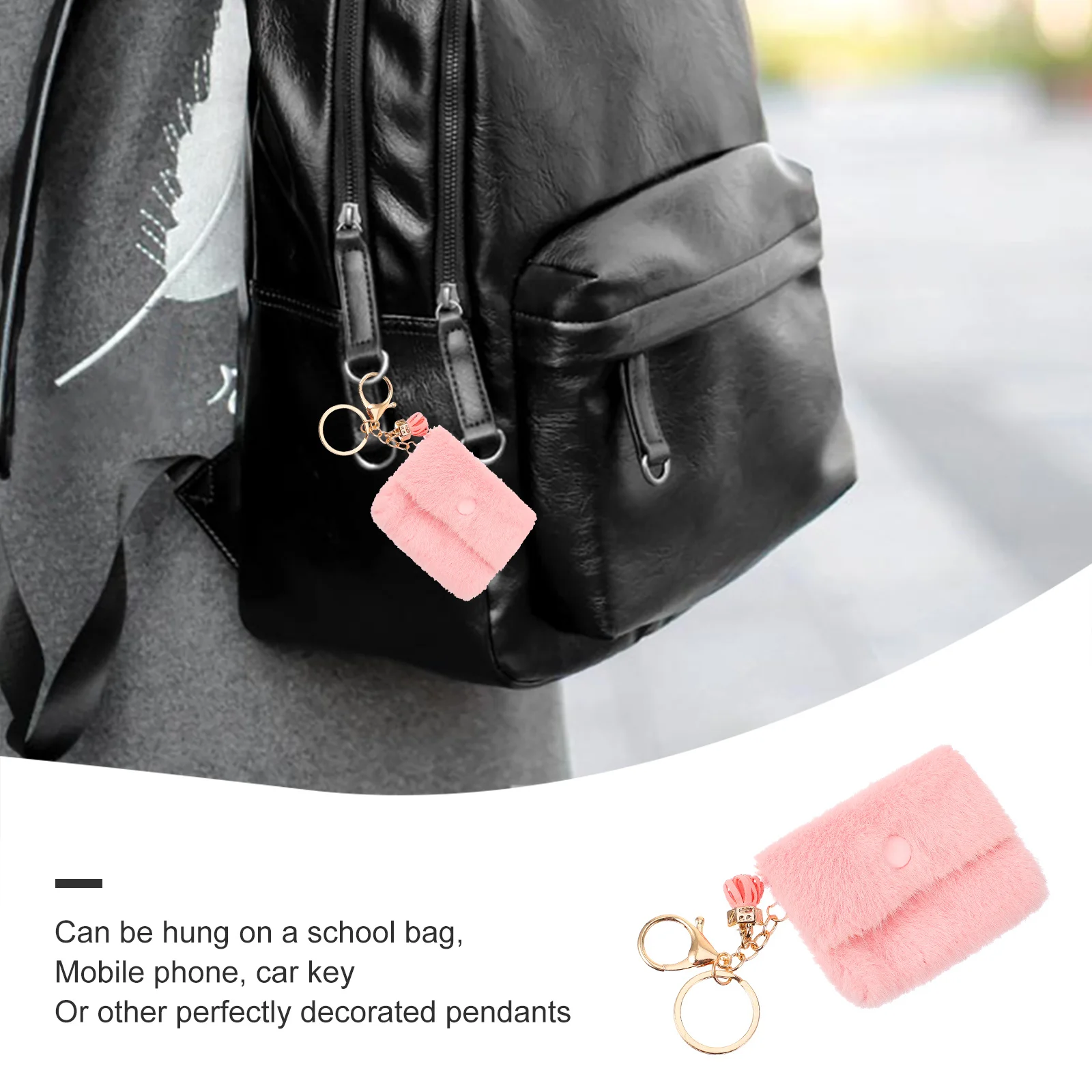 2 قطعة الحلوى المفاتيح محفظة حقيبة صغيرة حامل عملة حقيبة مفتاح قلادة عصابة ديكور للنساء محفظة نسائية للعملات المعدنية مفتاح حامل الهدايا #1