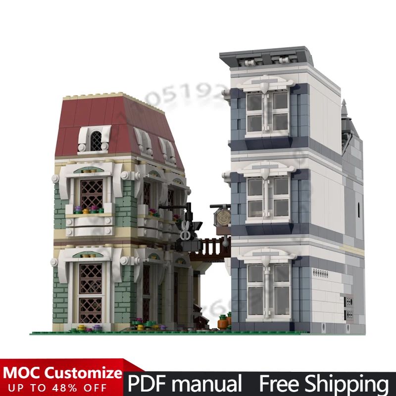 

2429 PCS City Engineering Silkwood Street MOC Customize Modular Building Block Simple Educational Kids DIY Boy Toy Birthday Gift