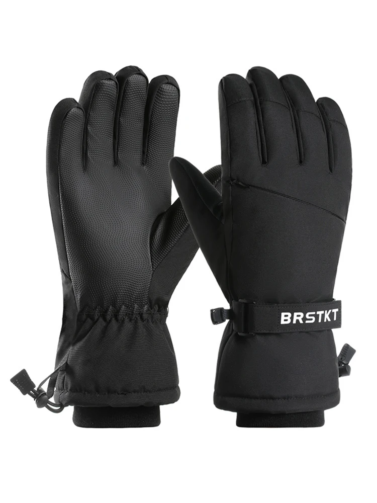 AliExpress Ski gloves for men and women in winter, thickened velvet for warmth, outdoor cycling, sports driving, waterproof and cold proof