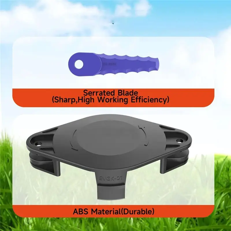 ABWR-KST120X Trimmer Blade And Cover Caps Kit Fit For Kobalt KST120X-06 KST2040-06,Weed Eater Blade Kit