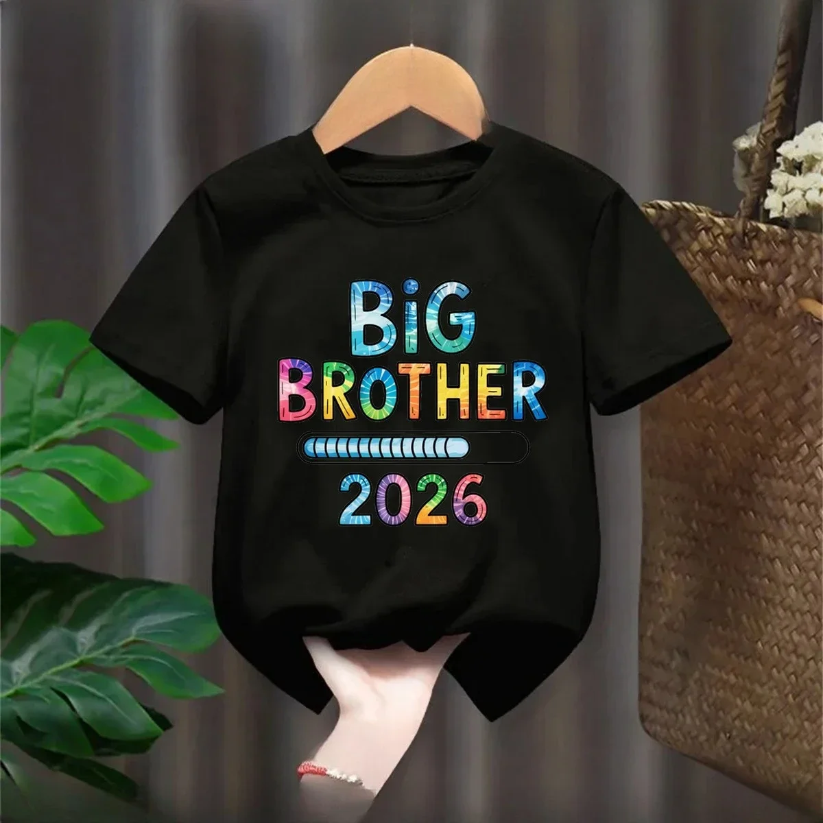 Big Brother 2026 T-Shirt for Boys 'Promoted to Big Brother' I'm Going to Be a Big Brother Print Boys Clothes