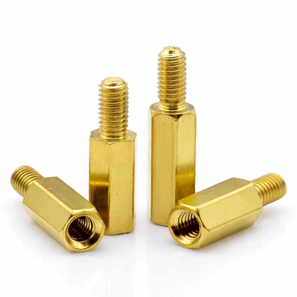 5/10/20pcs M2 M2.5 M3 M4 M5 M6 Hex Messing Standoff Computer Moederbord Spacer Single end Stud voor PC Case - afbeelding 2