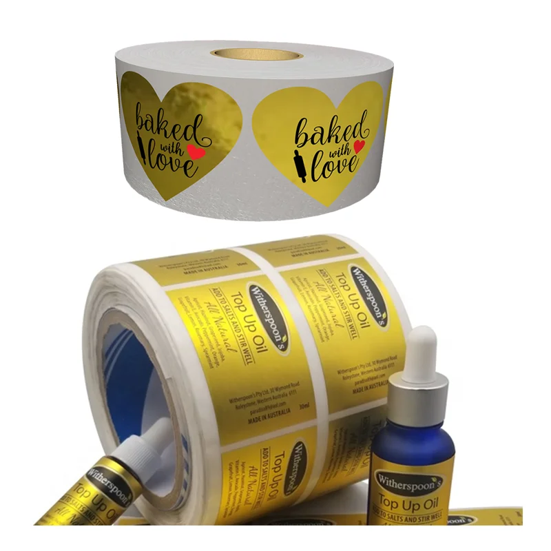 

Adhesive Sticker Printing and Bottle Vinyl Labels Custom