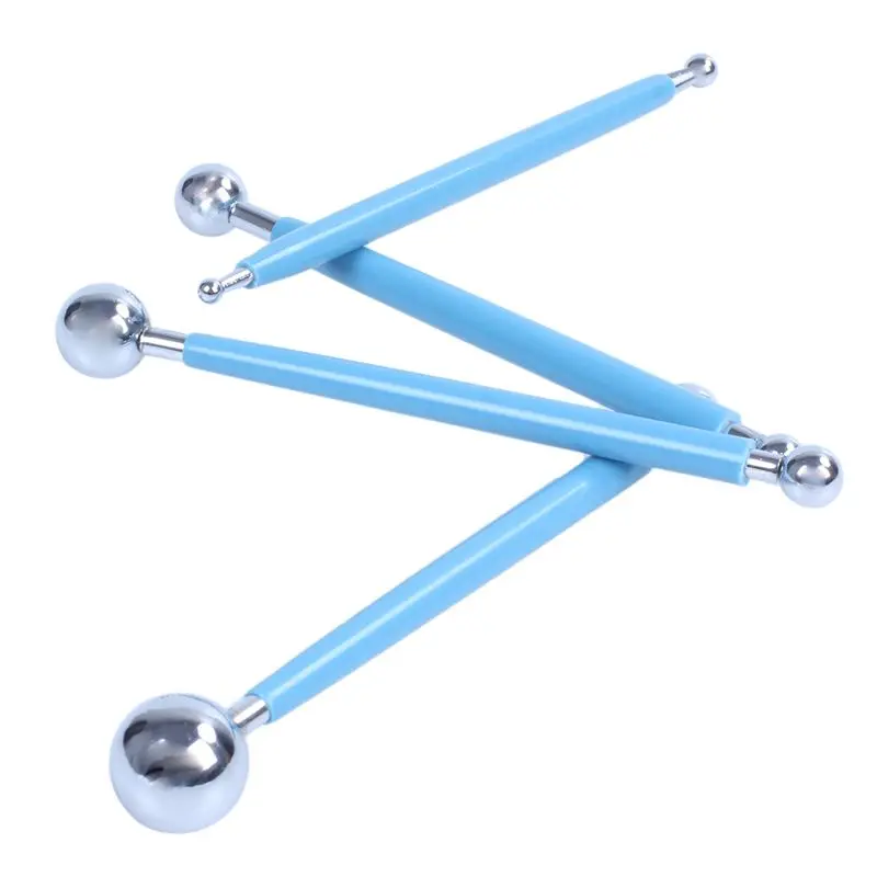 AB46-2X Metal Ball Stylus Clay Ceramics Pottery Sculpting Modeling Tool Set