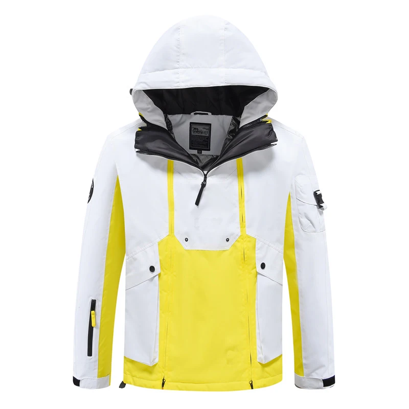 STLF Outdoor Winter-Skianzug für Paare, winddicht, wasserdicht, warm, atmungsaktiv, Einzel-/Doppelbrett