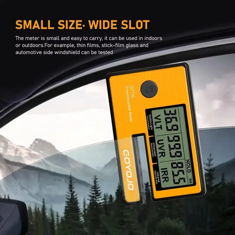 Portable Solar Film Car Transmission Window Tint Meter 3-in-1 VLT UV IR Rejection Tester Automatic Calibration Dropship GT116