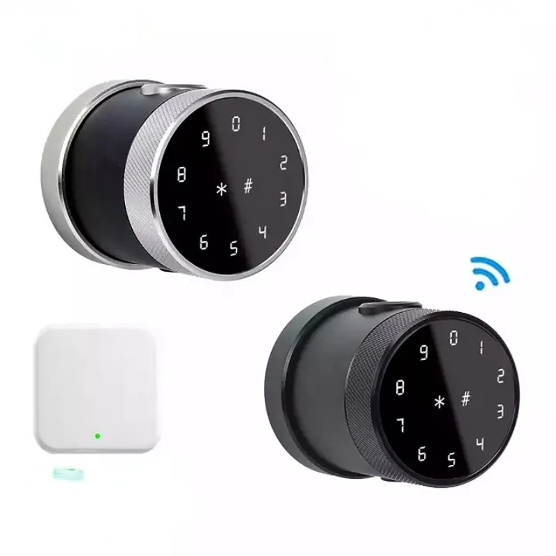 Smart Room Door Lock with Key Diary Fingerprint Management Hotel  entry door Tubular Ball Knob Lock