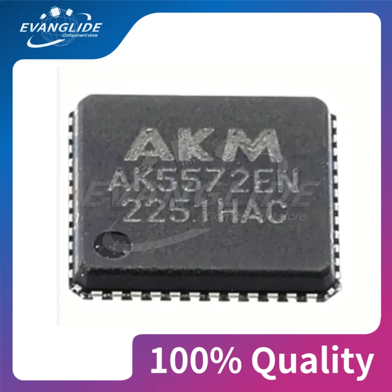 1 PCS/LOT BRAND NEW AK5572EN 2-channel 121db analog-to-digital converter chip QFN-48