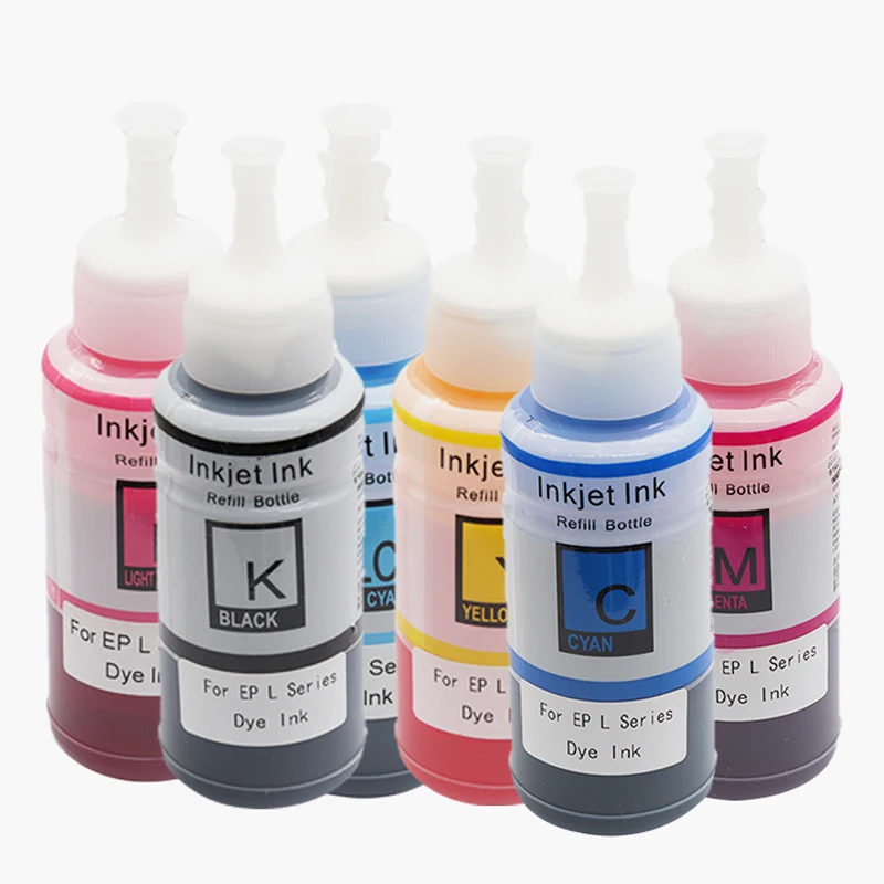 T6731 T6732 T6733 T6734 6735 T6736 664 672 673 Refill Dye Ink for Epson L800 L805 L810 L565 L1800 L380 L100 L110 L3150 L1300