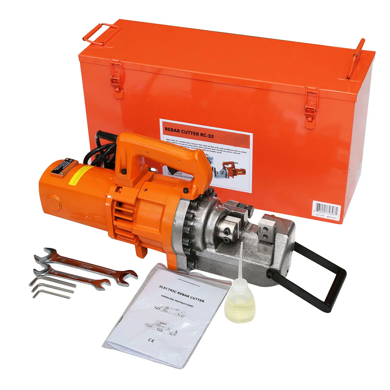 قاطع ومثني حديد التسليح الهيدروليكي المحمول المعتمد من CE مقاس 4 ~ 32 مم #4