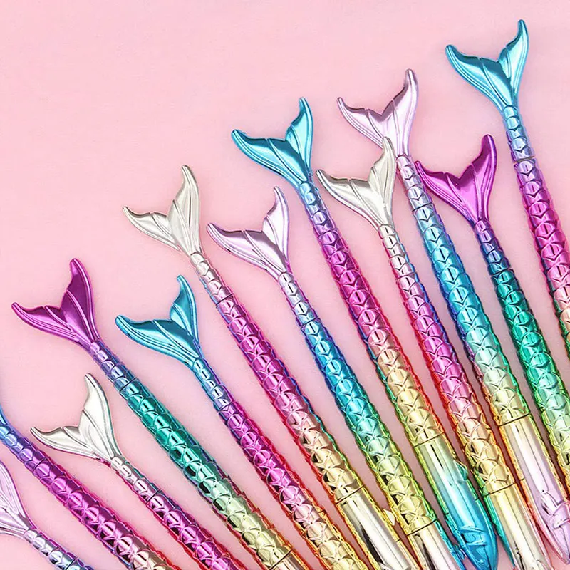 1Pcs Mermaid Tail Gel Pens for Child Women Coworkers Hostess and Girlfriend Great Party Supplies and School Supplies