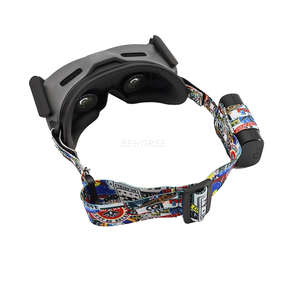 Googles 2ヘッドバンド用バッテリークリップホルダー,調節可能なヘッドバンド,カラー,ケーブルマネージャー,djiavata vr,ゴーグル用