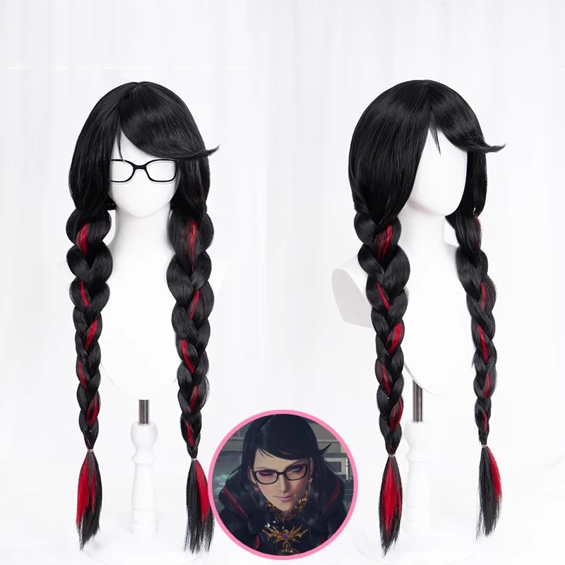 

Anime Bayonetta Wig Game Bayonetta 3 Cosplay Wig +wig cap Bayonetta Wig Long Double Braids Heat Resistant Christmas