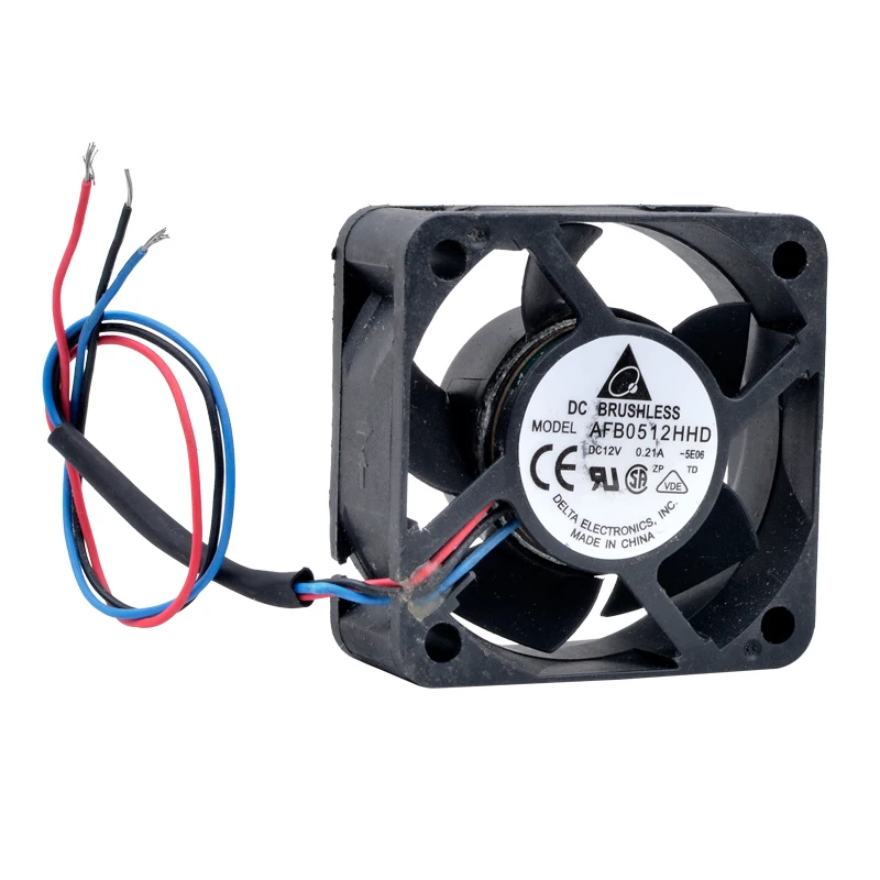 (Not Brand New) AFB0512HHD 5cm 50mm fan 50x50x20mm DC12V 0.21A 3lines Double Ball Bearing High Air Volume Cooling Fan for Power