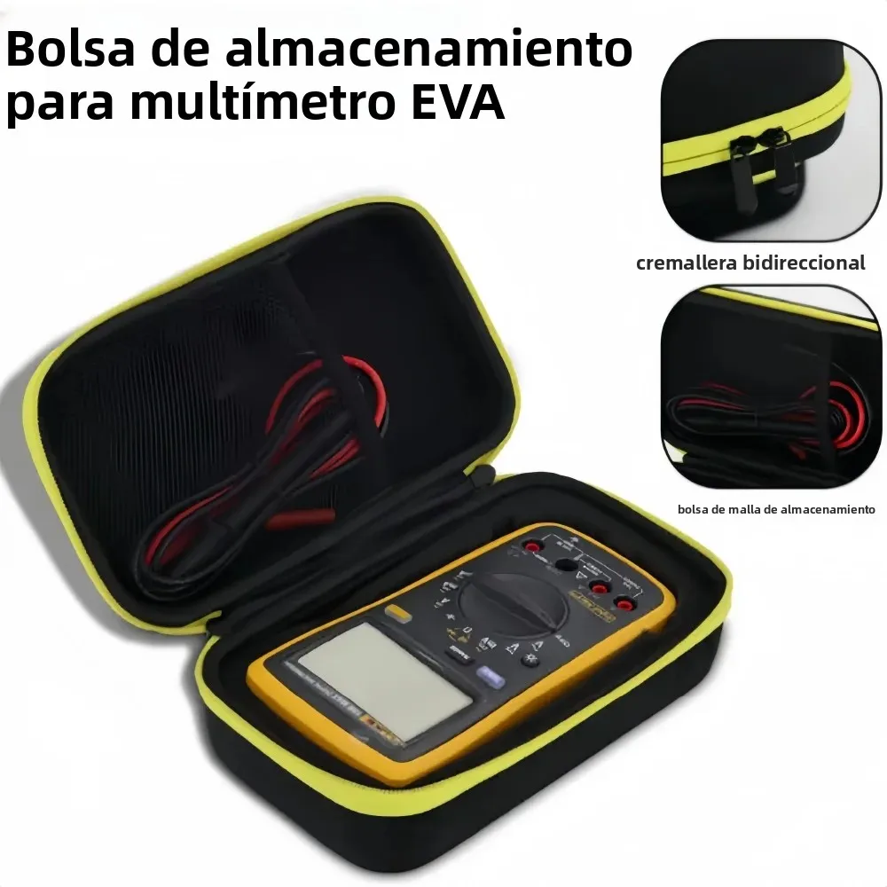 Estuche de Almacenamiento para Multímetro EVA, Caja de Herramientas para Multímetro, Estuche Rígido Protector de Repuesto para Fluke F117C/F115C/F116C/F175C