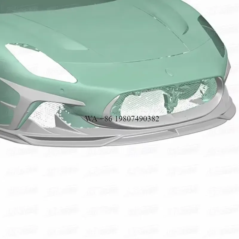 Wmwmnu Dry Carbon Fiber Front Bumper Lip for 2020-2023 MC20 PT Style Modified Upgraded Car Bumper Parts High Quality