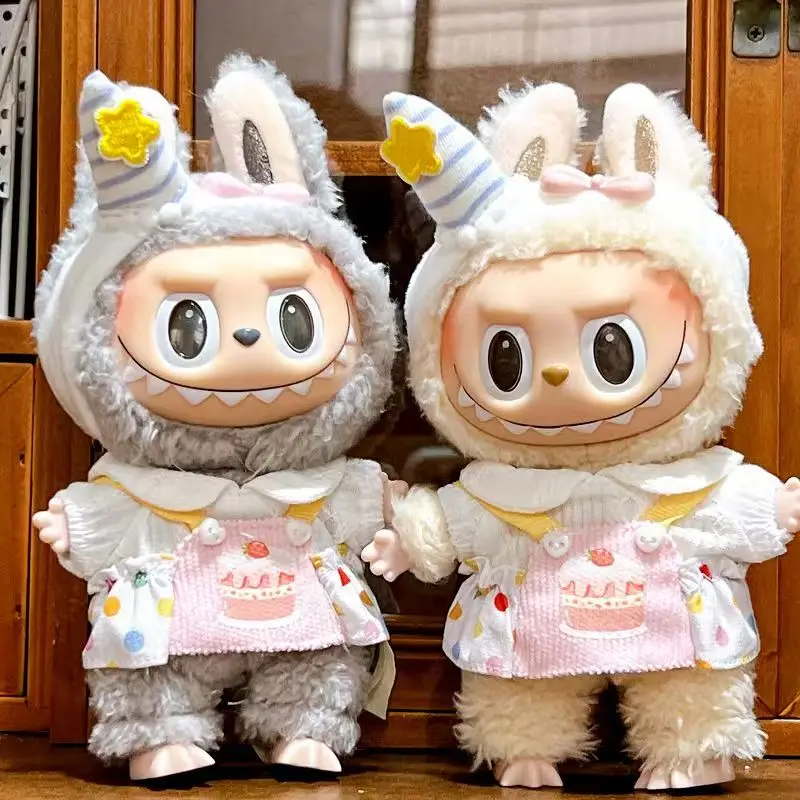 

Labubu Clothing Cute Cake Shirt 2PCS=Shirt+Headband/Set Labubu Accessories for Birthday Cosplay Playing House Toy for Girl