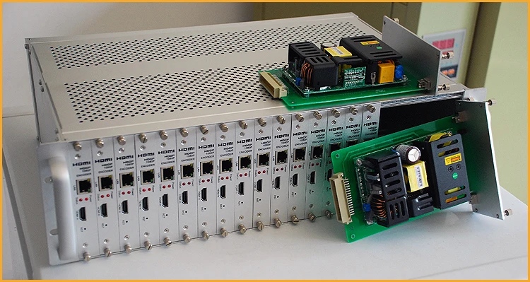 Châssis 3U 16 canaux, encodeur de Streaming vidéo HDMI H.264 RTSP RTMP pour IPTV, diffusion en Streaming en direct, serveur multimédia