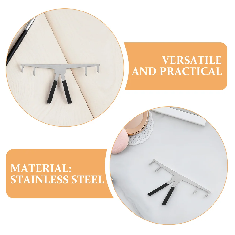 2 قطعة الفولاذ المقاوم للصدأ الحاجب تشكيل أداة الدقة ثلاث نقاط تحديد المواقع متناظرة الحواجب مسطرة قياس المهنية